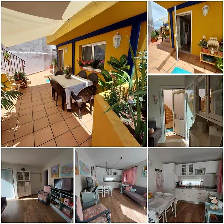 Casa Maestro Lelo – Acogedora Canaria Con Patios Y Jardines De Flores