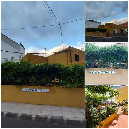 Сasa de vacaciones Casa Maestro Lelo – Acogedora Canaria Con Patios Y Jardines De Flores